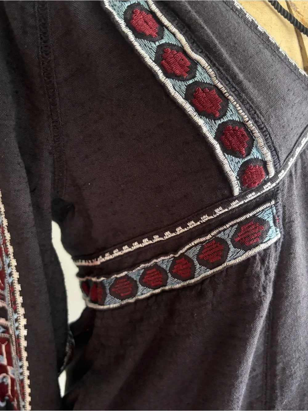 Free People All My Life Embroidered Tunic Dress